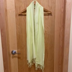 Lemon Yellow Pashmina-Style Scarf